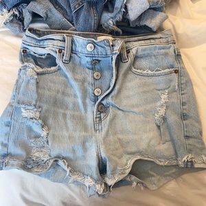 Abercrombie and Fitch mom high-rise Shorts